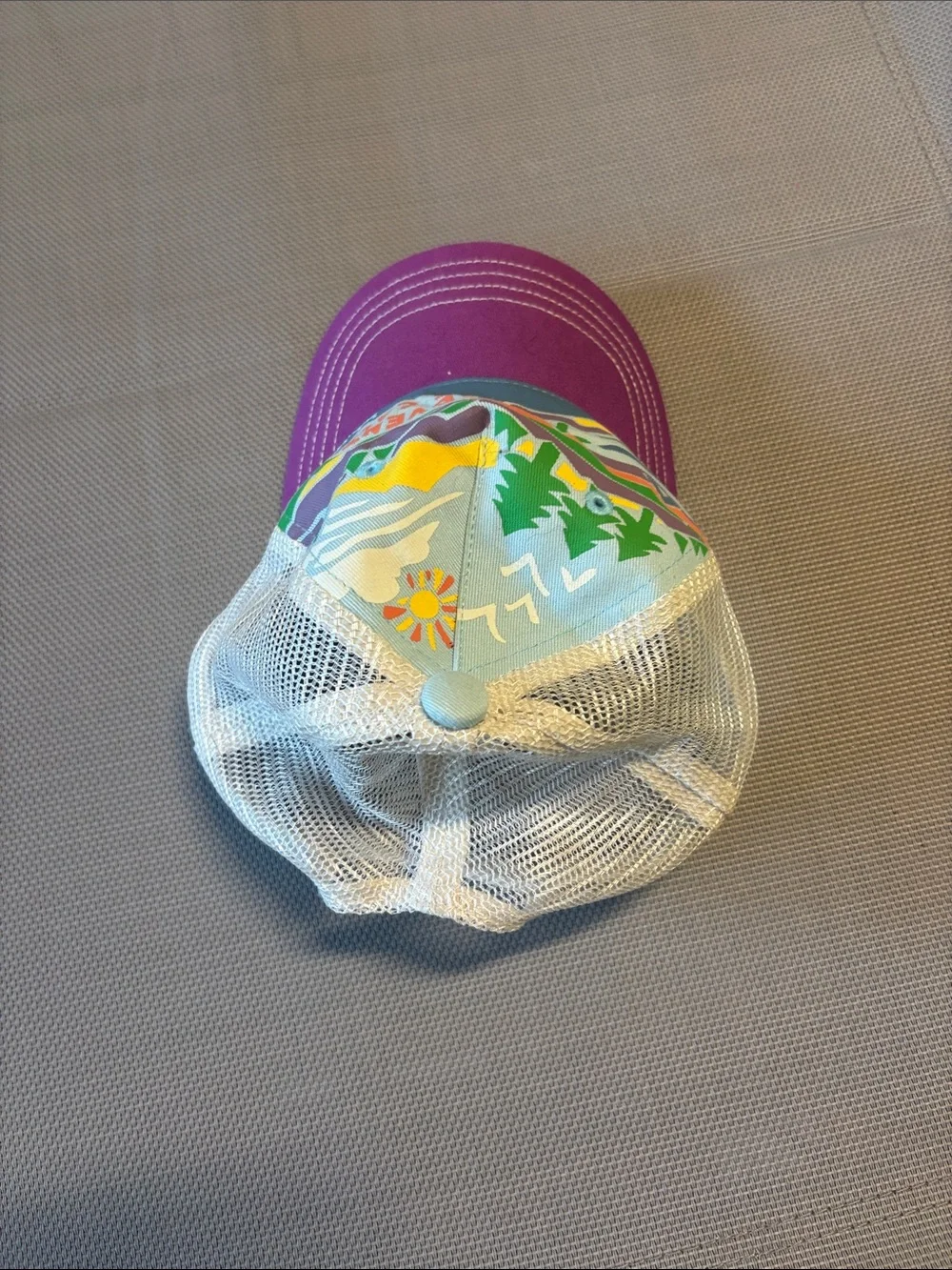 L.L. Bean Purple & Multicolor Kids Adventure Trucker Hat